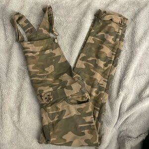 SO Girl's Camo Overalls - Kids | Color: Green | Size: 10